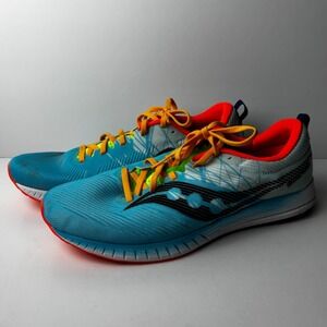 Saucony Fastwitch 9 Mens Size 12 Blue Black Athletic Running Shoes Sneakers